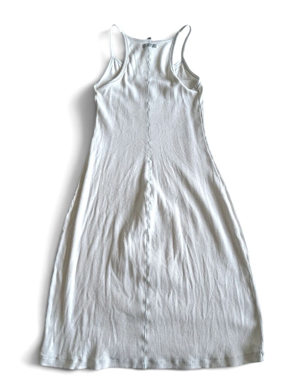 SKIMS Light Gray Ribbed Bodycon Tank Mini Dress - Picture 3 of 10